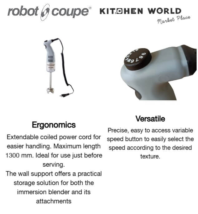เครื่องผสมอาหารแบบมือถือ ROBOT COUPE MICROMIX 34900 MA0912 กำลังไฟ 220 วัตต์